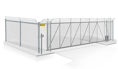 Commercial Cantilever gate installation company in  Chatham County Georgia