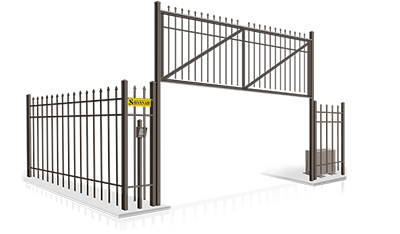 Commercial vertical lift gate installation company in  Chatham County Georgia
