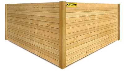 Liberty County GA horizontal style wood fence