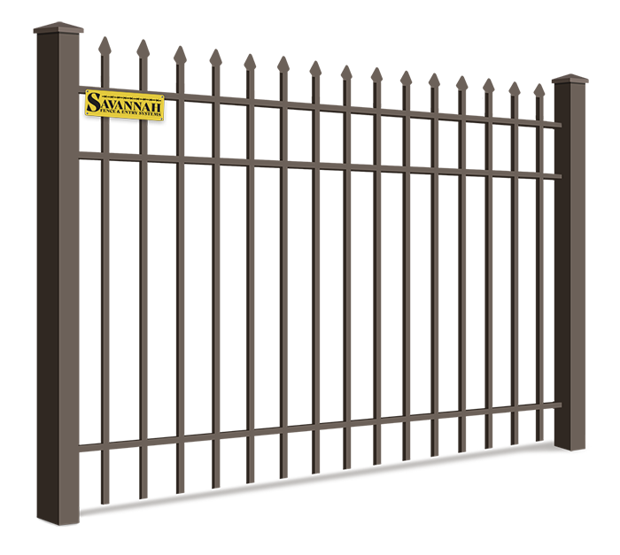 Commercial Aluminum Fence - Savannah Georgia