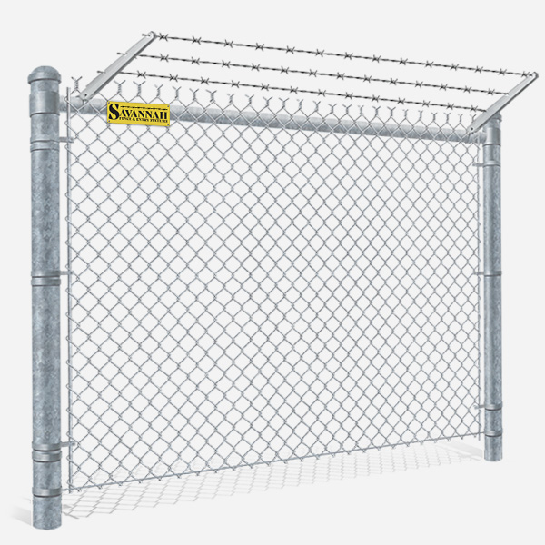 Commercial Galvanized Chain Link Fence - Savannah Georgia