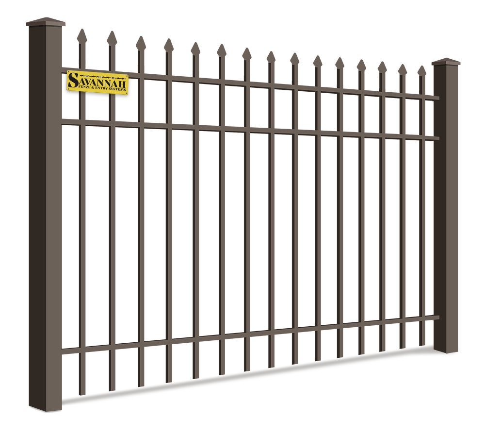 Commercial Decorative Steel Fence - Savannah Georgia