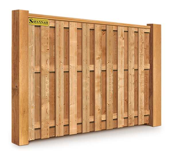 Residential Wood Fence - Savannah Georgia